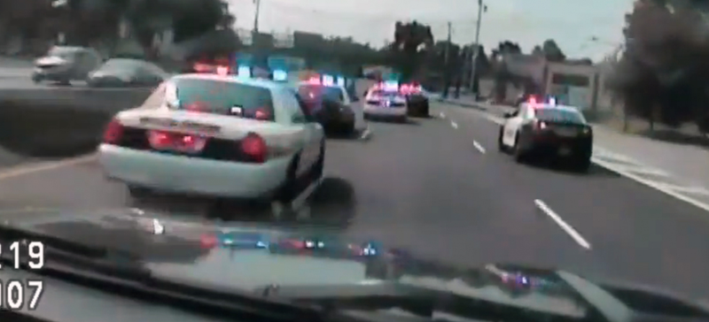 Illustration for article titled This Is Why You Don't Steal A Cop Car